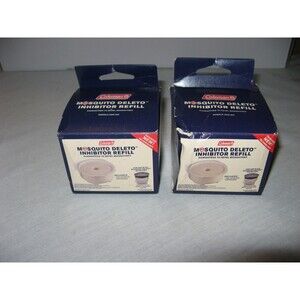 Lot Of 4 New Unopened Coleman Mosquito Deleto Inhibitor Cartridges in 2 Boxes